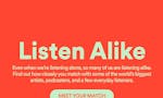 Listen Alike with Spotify image