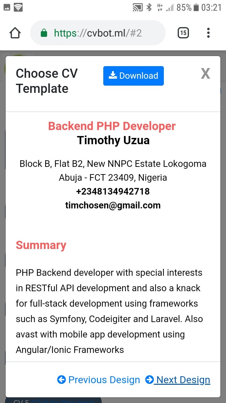 CV Bot gallery image