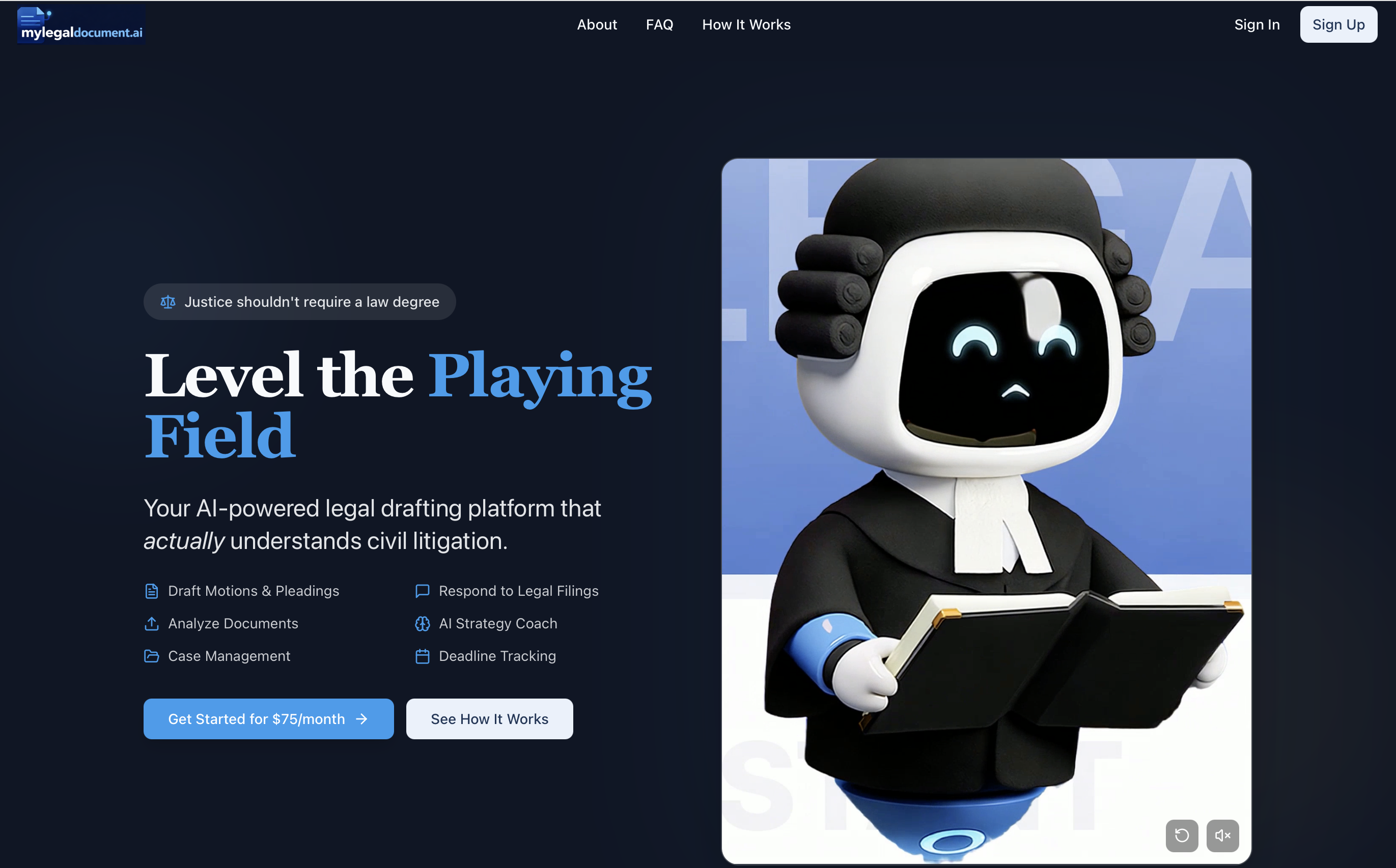 MyLegalDocument.ai - Screenshot 3 showing product features and functionality