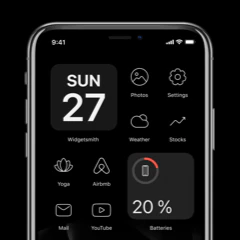 Minimalistic themes for iPhone
