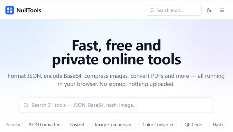 NullTools screenshot 1