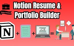 Notion Resume & Portfolio Builder media 2