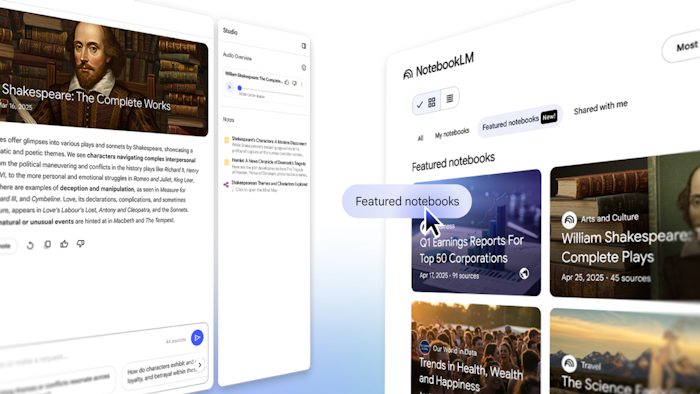 NotebookLM Featured Notebooks产品图