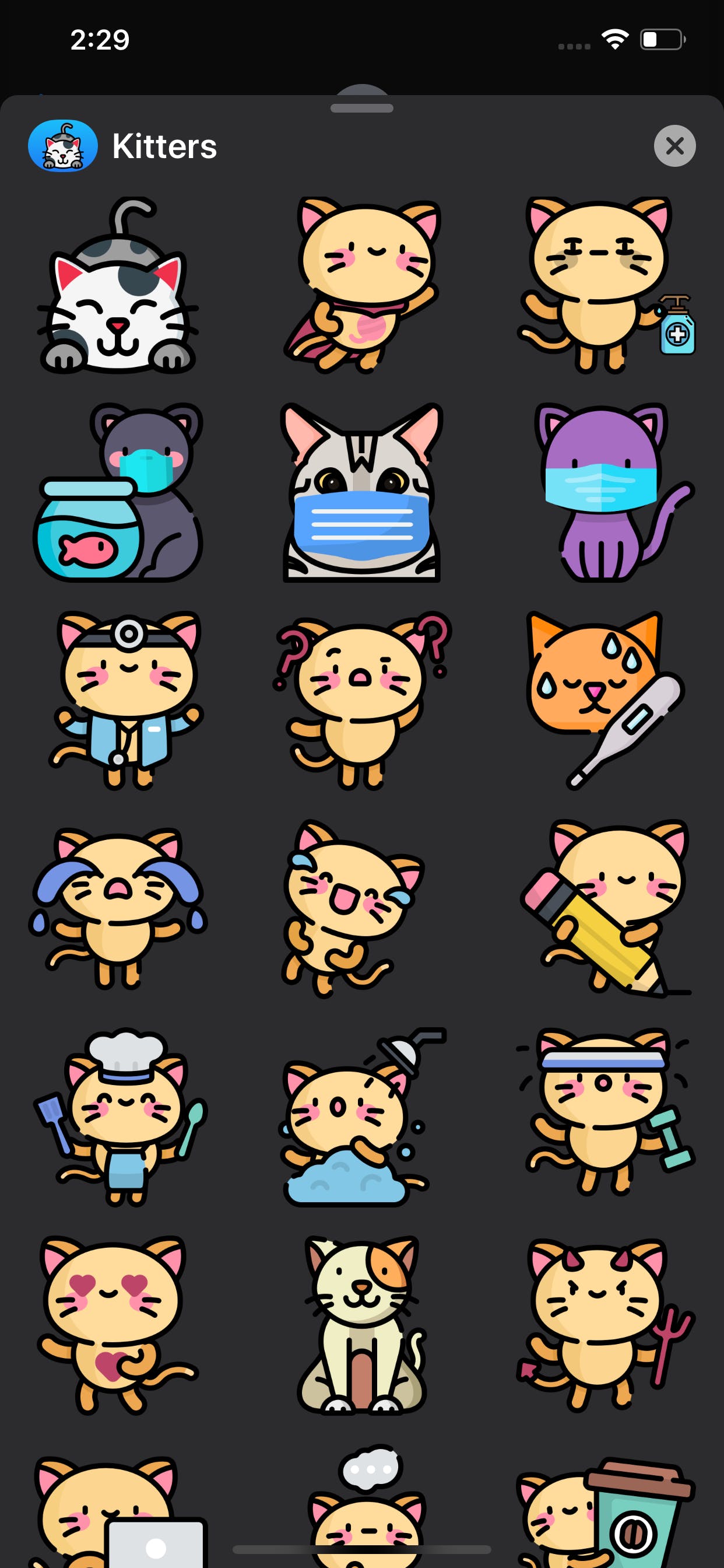 Kitters! iMessage Cat Stickers -AppStore media 2