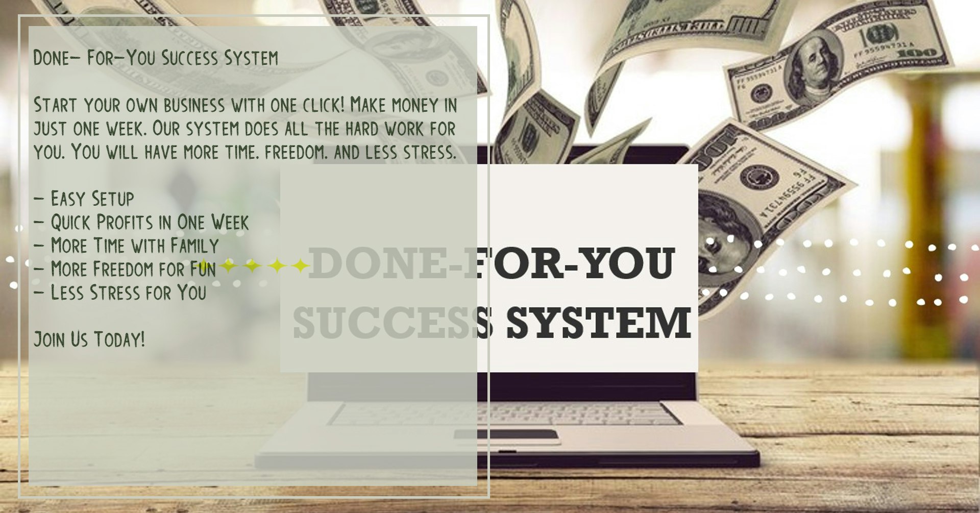 Done-For-You Success System - Your Fully Prepared Business With Just 1 Click! media 3