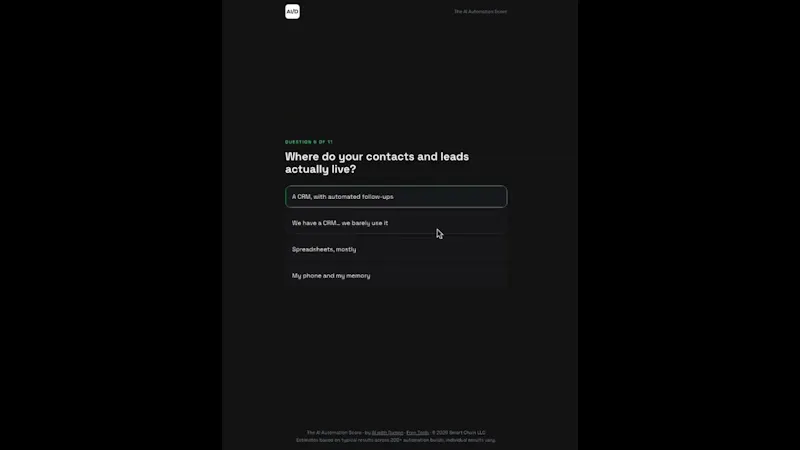 The AI Automation Score screenshot 1 (video preview)
