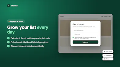 Trisend: Email, WhatsApp & SMS gallery image