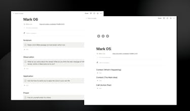 Notion Bible Reading Plan - NT gallery image