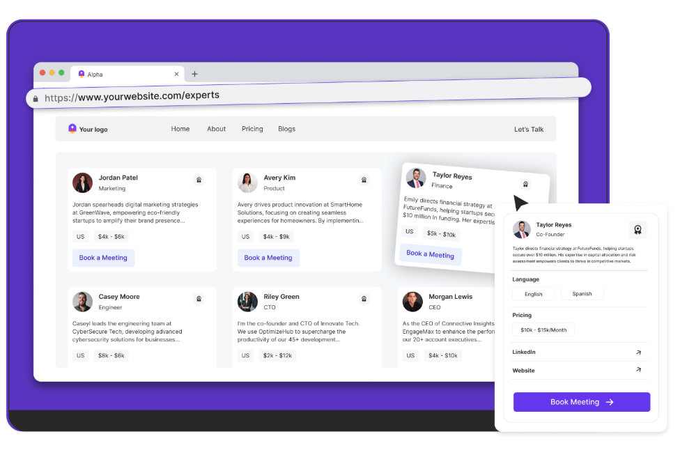Slashexperts - Aiuta i team a chiudere più velocemente collegando gli acquirenti con utenti reali media 5