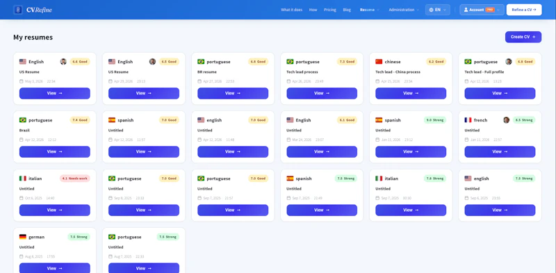 CVRefine screenshot 4