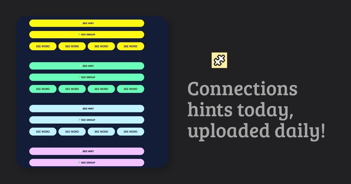การเชื่อมต่อ Hintz - คำแนะนำรายวันและคำตอบเกี่ยวกับการเชื่อมต่อ NYT media 1