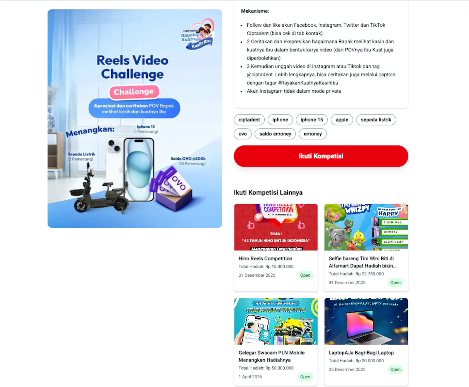 Maujuara - Join Online Competition screenshot 7