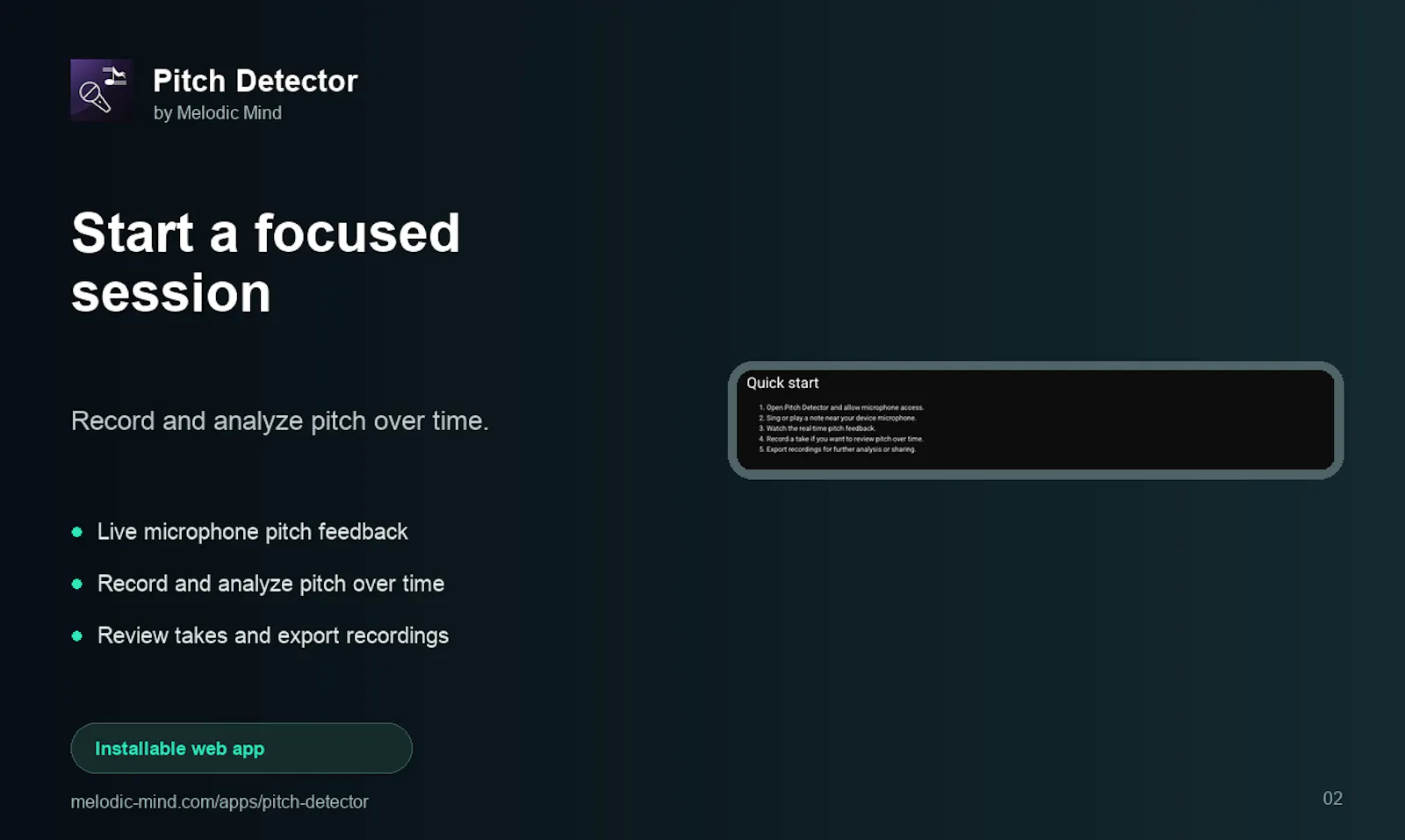 Pitch Detector screenshot 2