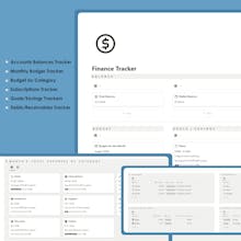 Notion Finance Tracker Template gallery image