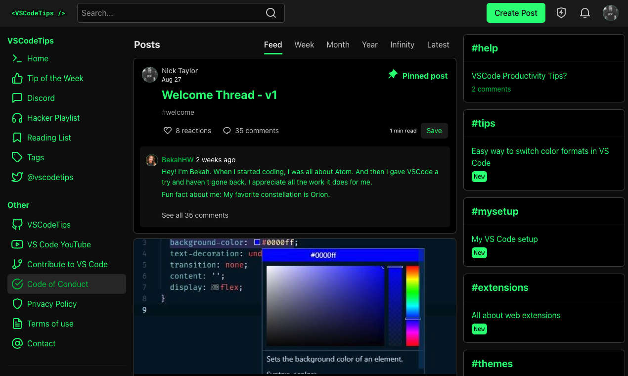 VSCodeTips Community gallery image