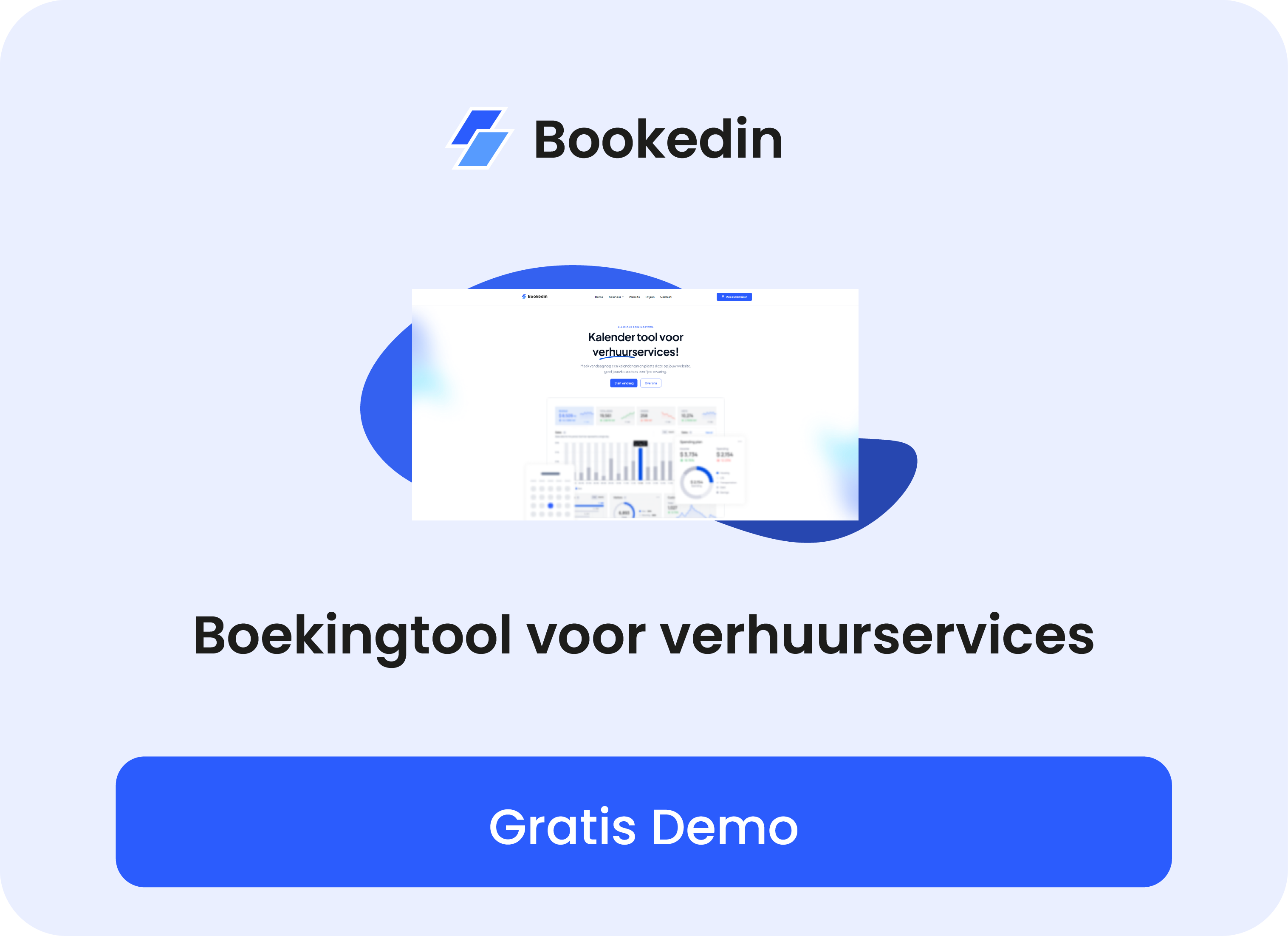 Bookedin.nl - Main product screenshot demonstrating key features and user interface