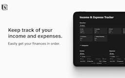 Notion Income & Expense Tracker media 2