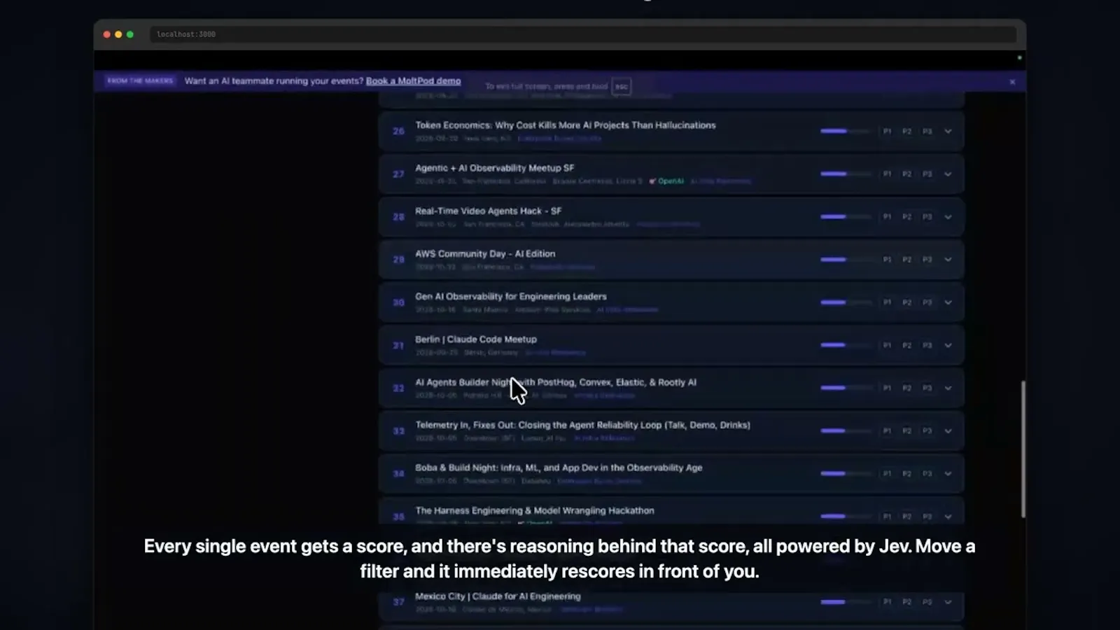 EventHunt AI screenshot 2 (video preview)