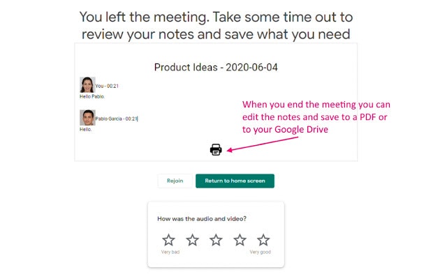Auto Meeting Notes for Google Meet gallery image