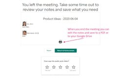 Auto Meeting Notes for Google Meet media 3