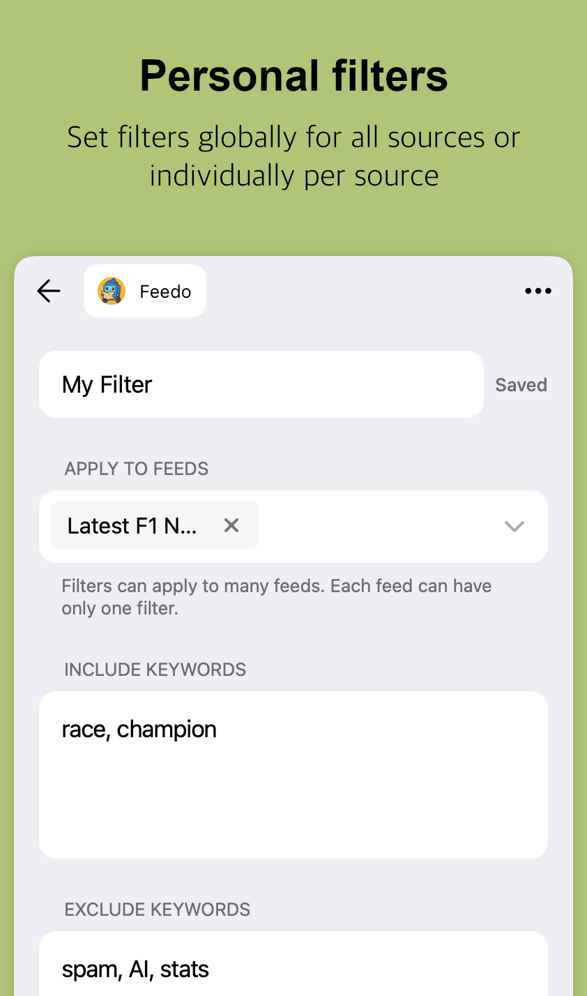 Feedo — Your news, delivered to Telegram gallery image