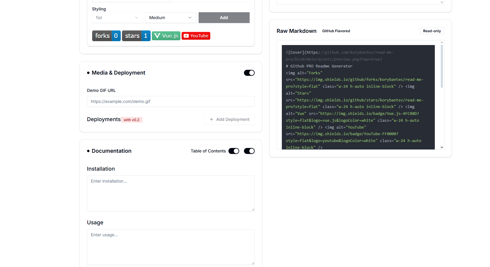 read -me.pro - professional readme.md media 2
