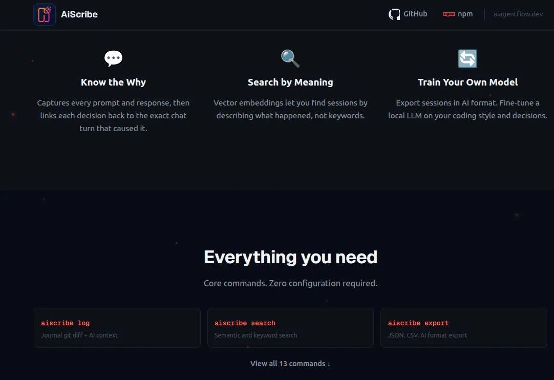 AiScribe - Store your ai coding session gallery image