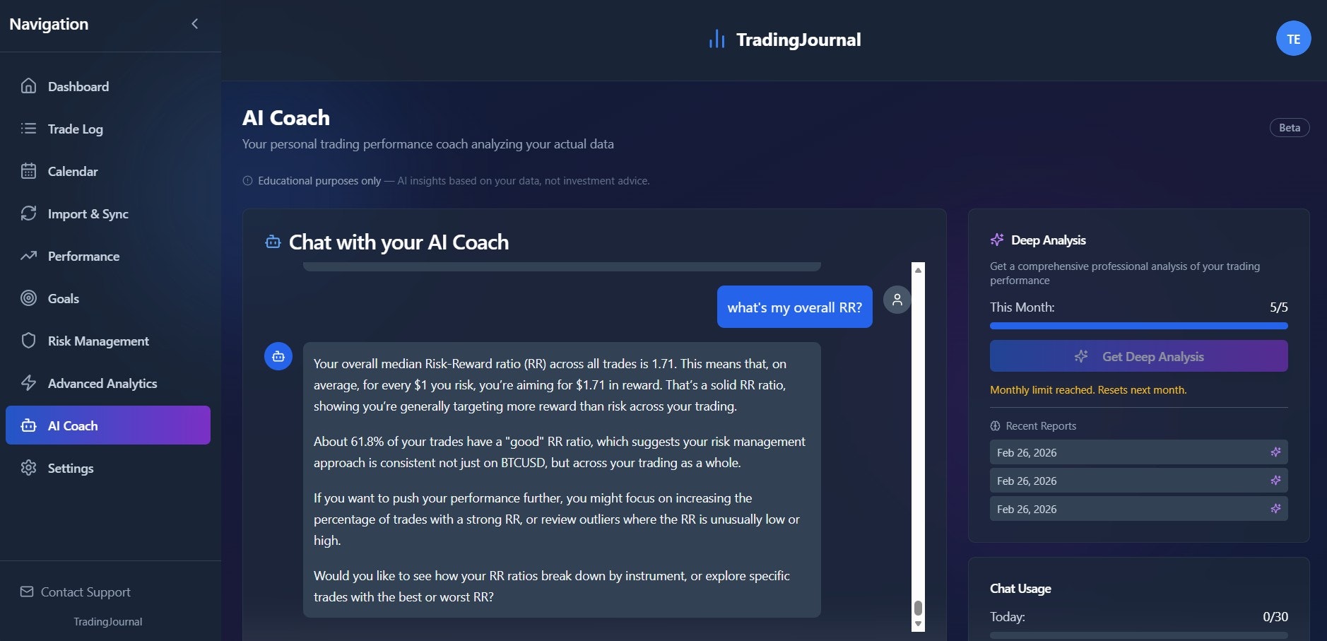 TradingJournal gallery image