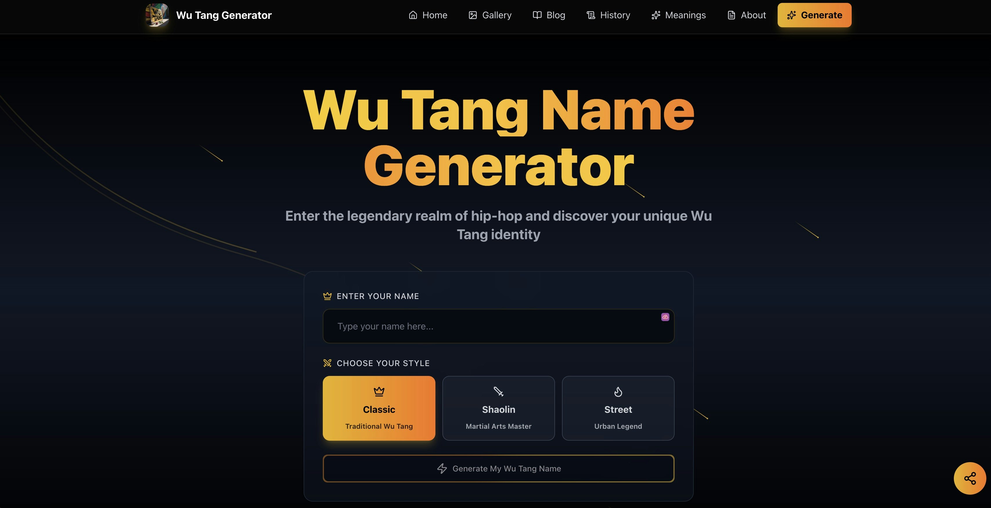 Média Générateur de noms Wu Tang - Créez votre identité hip-hop 2