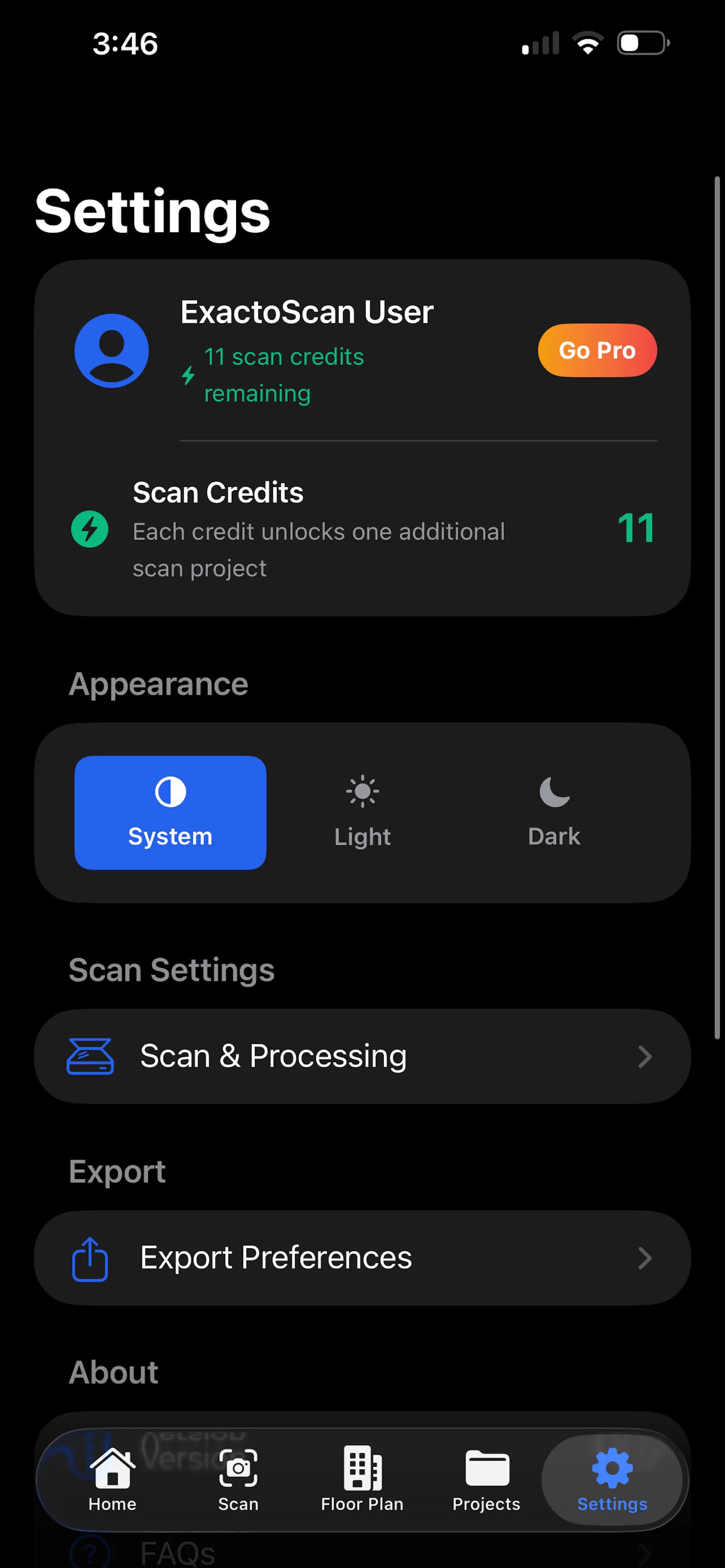 ExactoScan screenshot 2