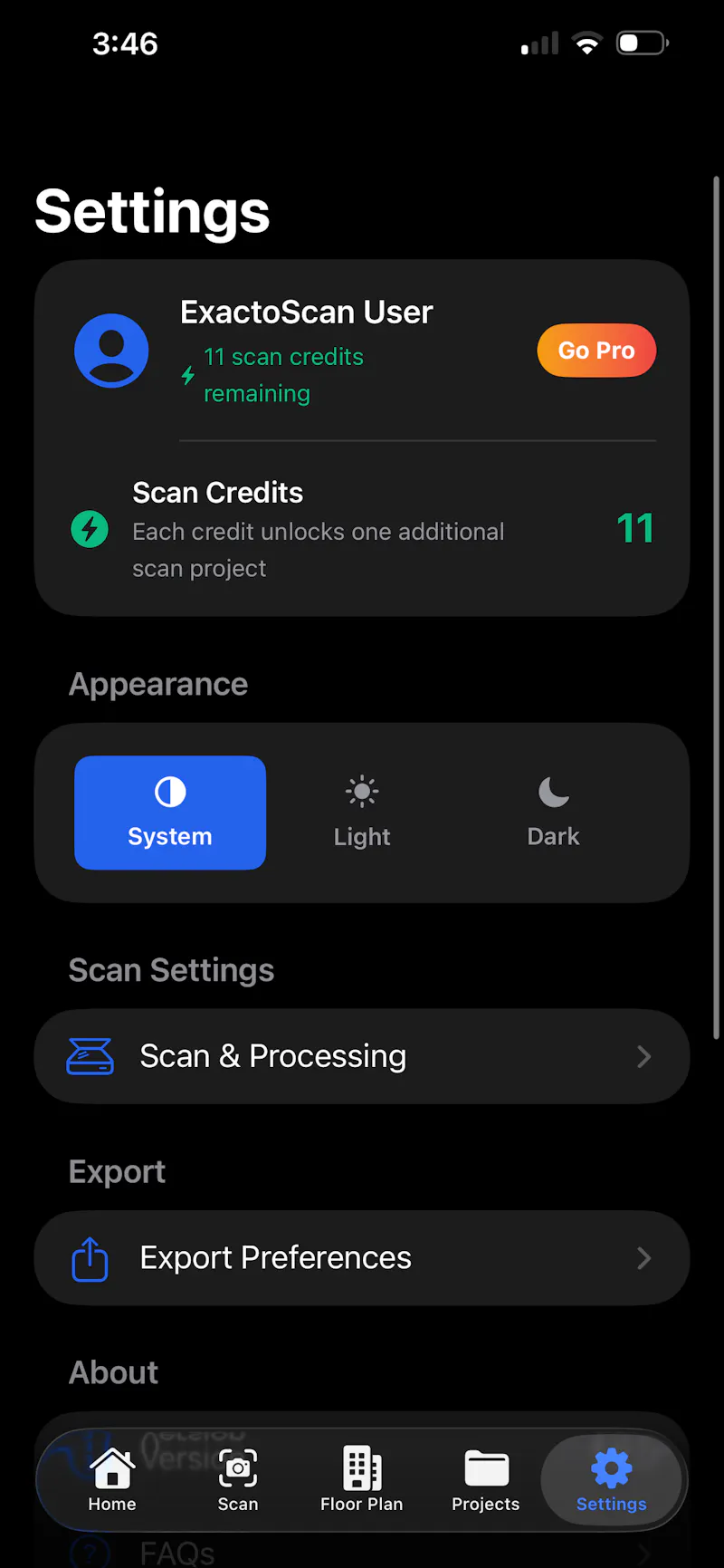ExactoScan screenshot 2