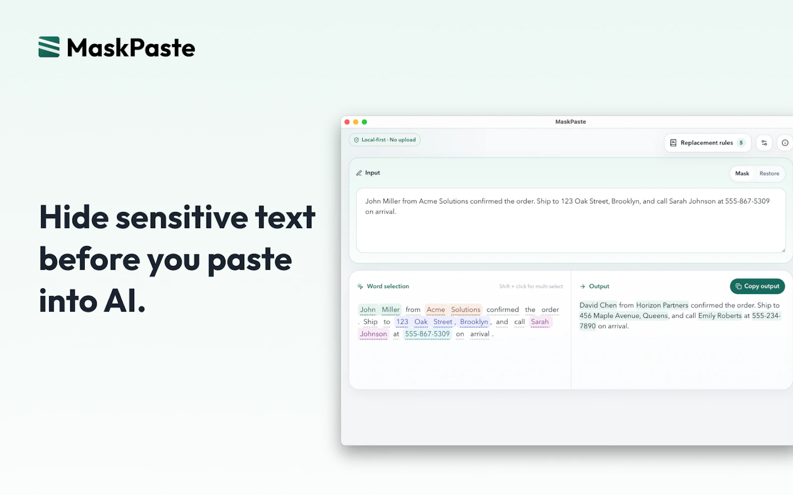 MaskPaste screenshot 2