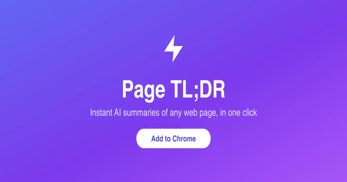 Page TL;DR gallery image