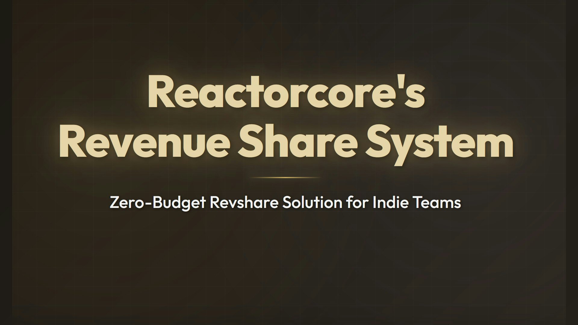Reactorcore's Revenue Share System gallery image