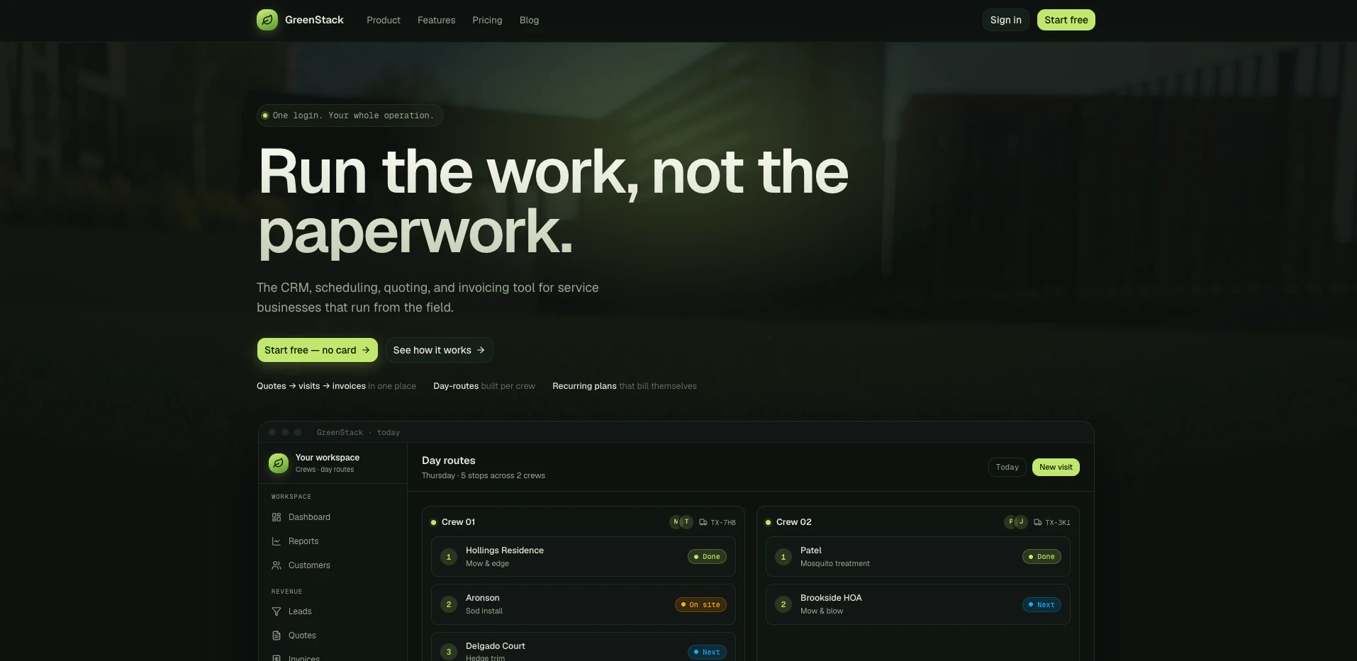 GreenStack screenshot 1