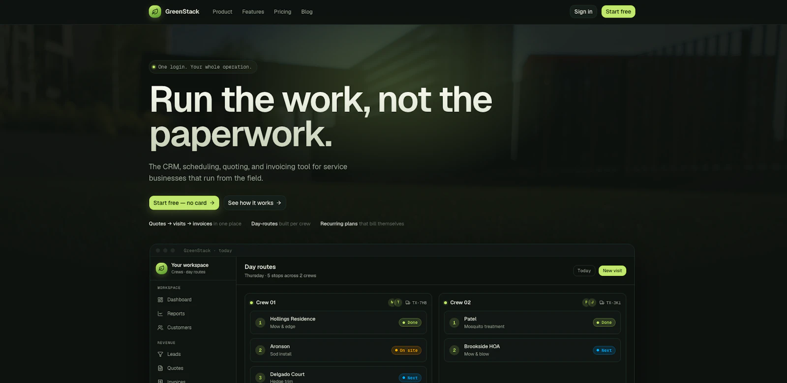 GreenStack screenshot 1