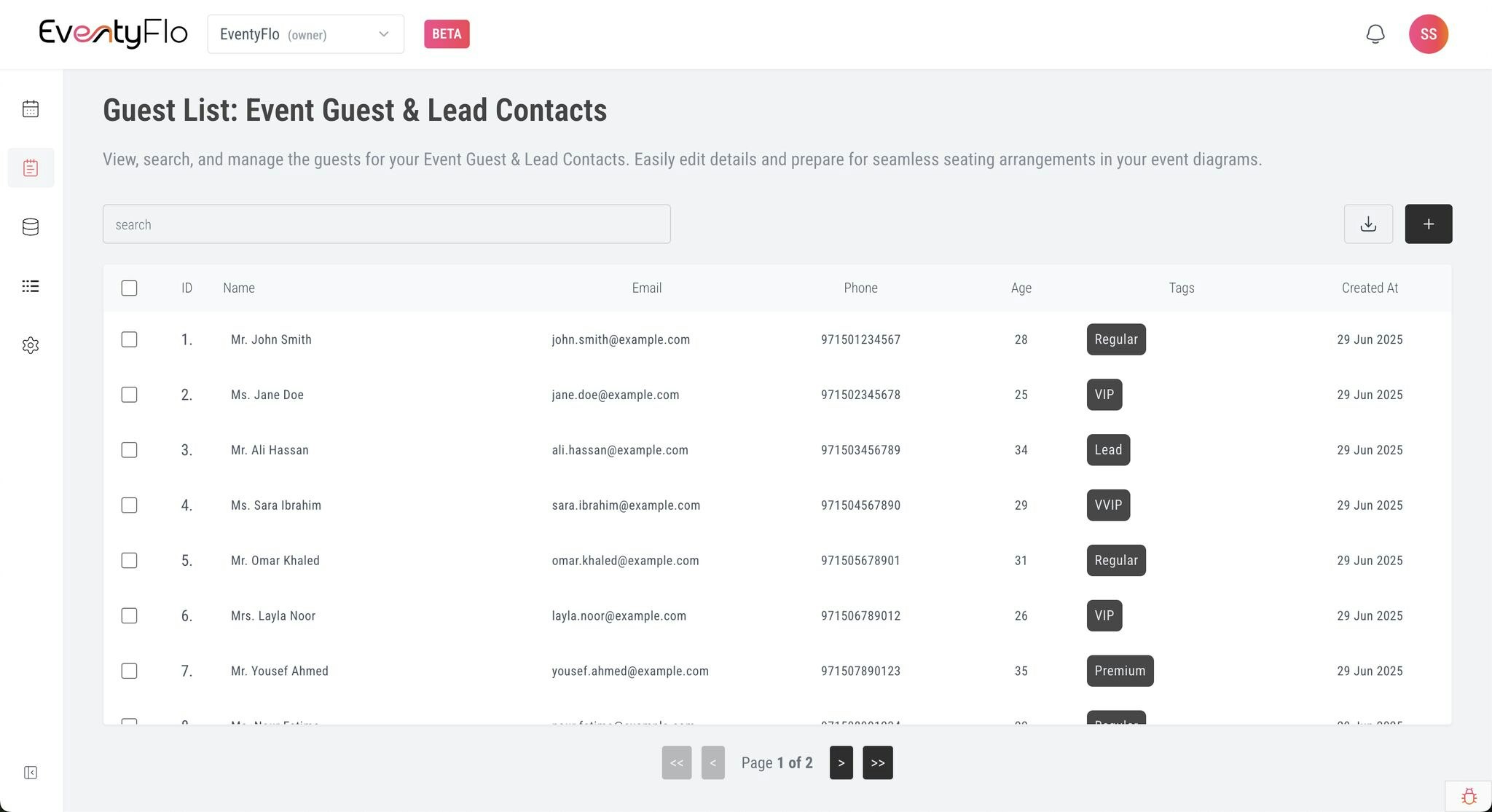 EventFlo - योजना और आरेख घटनाओं ने नेत्रहीन मीडिया 3