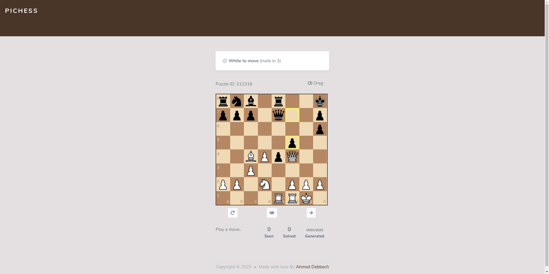 Pichessa - La tua piattaforma di riferimento per puzzle di scacchi. media 2