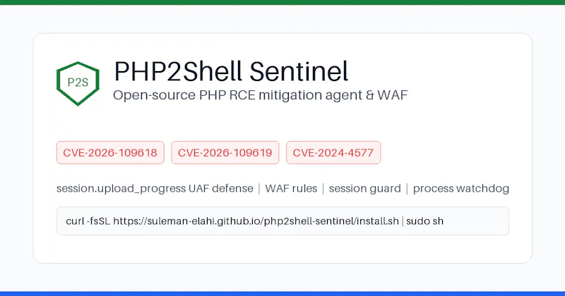 PHP2Shell Sentinel screenshot 1