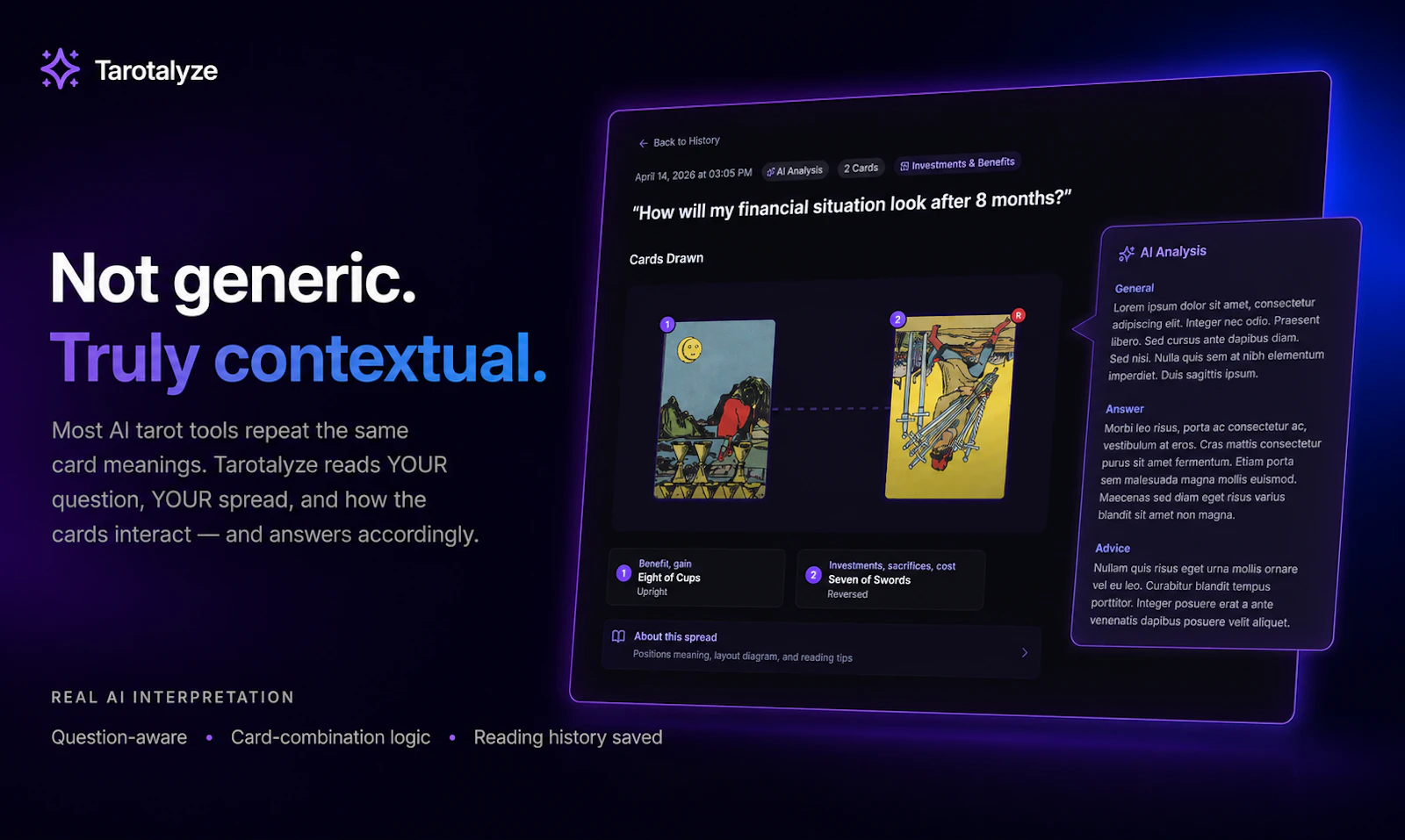 Tarotalyze screenshot 4