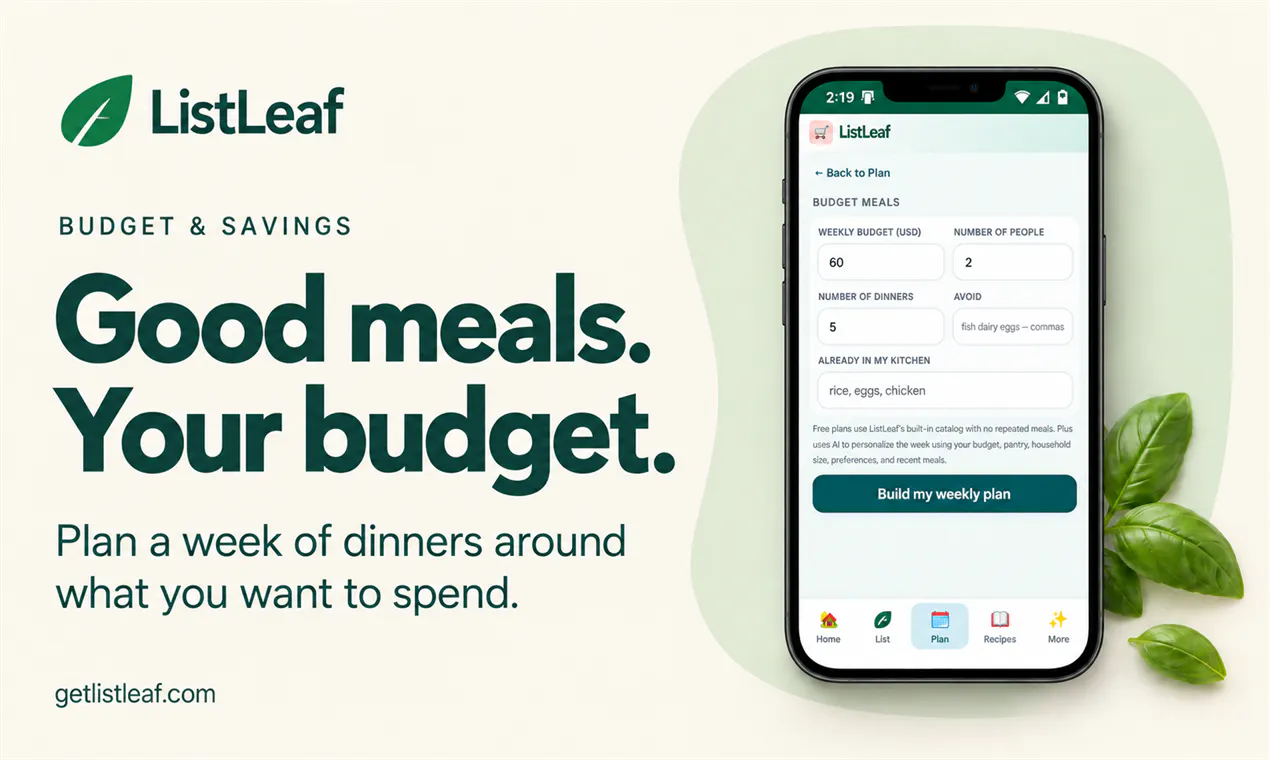 ListLeaf — Plan, Shop & Save gallery image