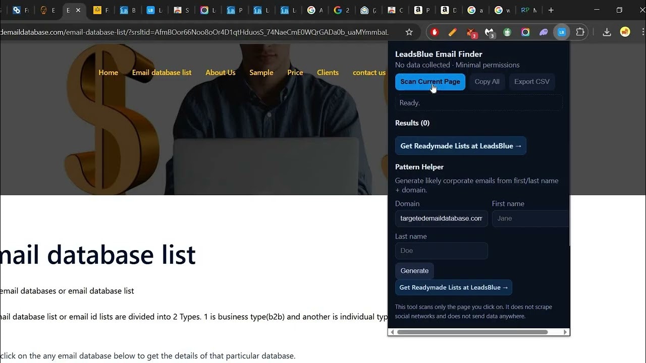 LeadsBlue Email Finder Tool gallery image