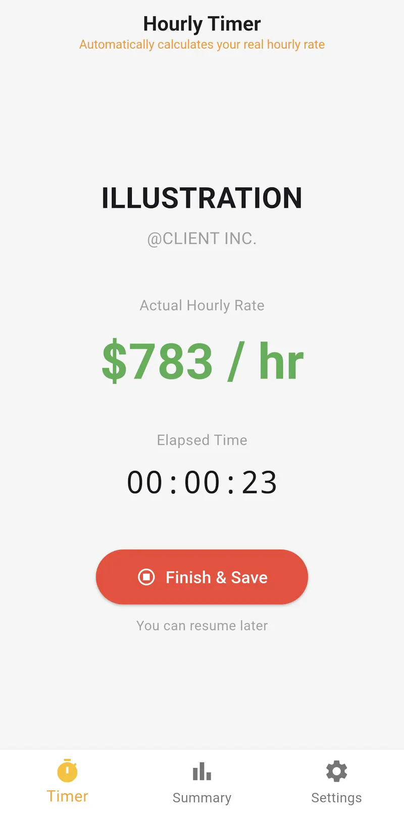 How much per hour? screenshot 1