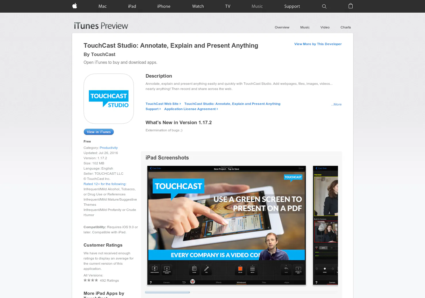 TouchCast iPad App