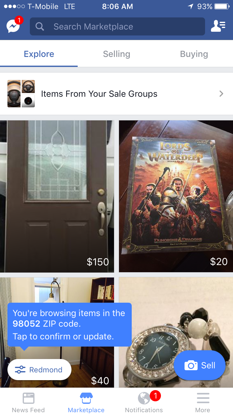 Facebook Marketplace Mobile gallery image