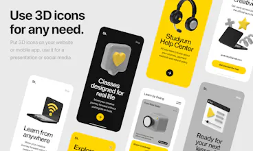 Studyum 3D icons gallery image
