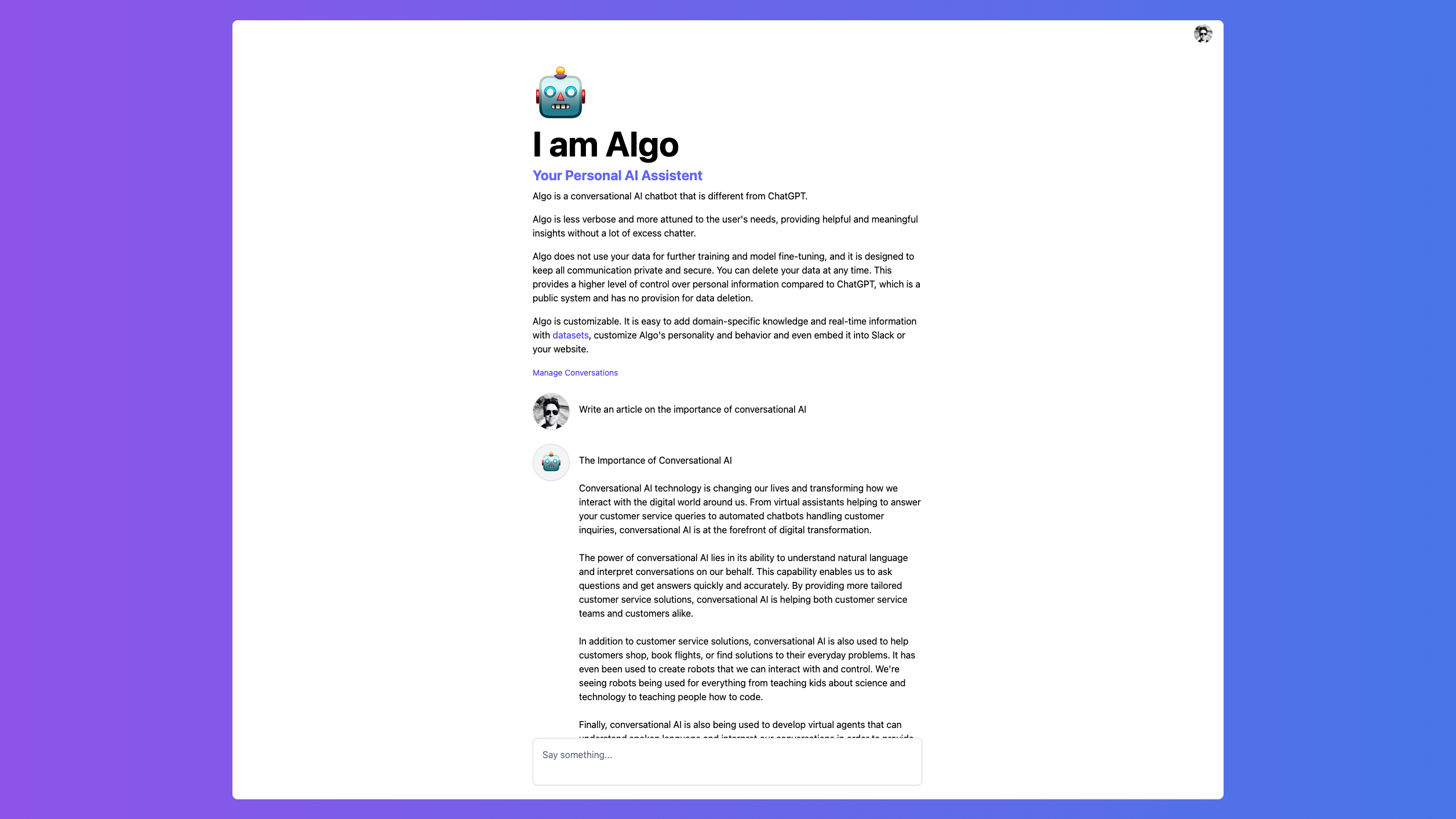 Algo Chatbotkit - ผู้ช่วย AI ส่วนตัวของคุณ media 2
