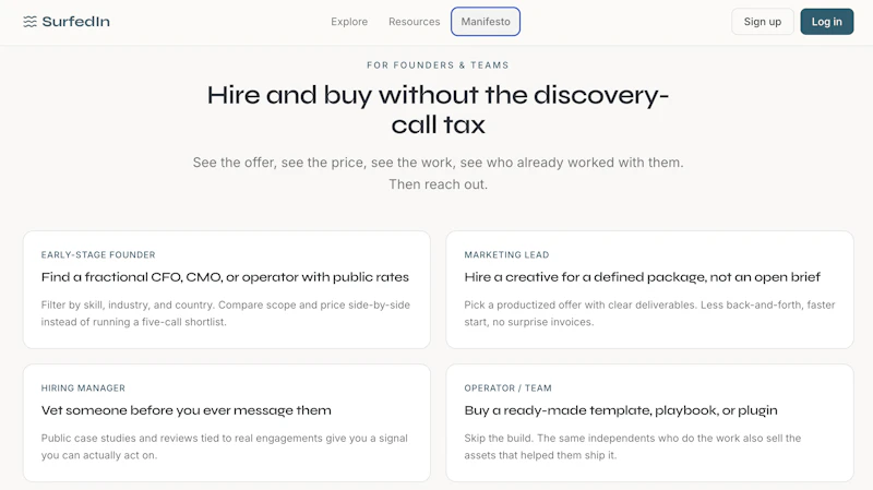 SurfedIn — Directory for independents screenshot 4