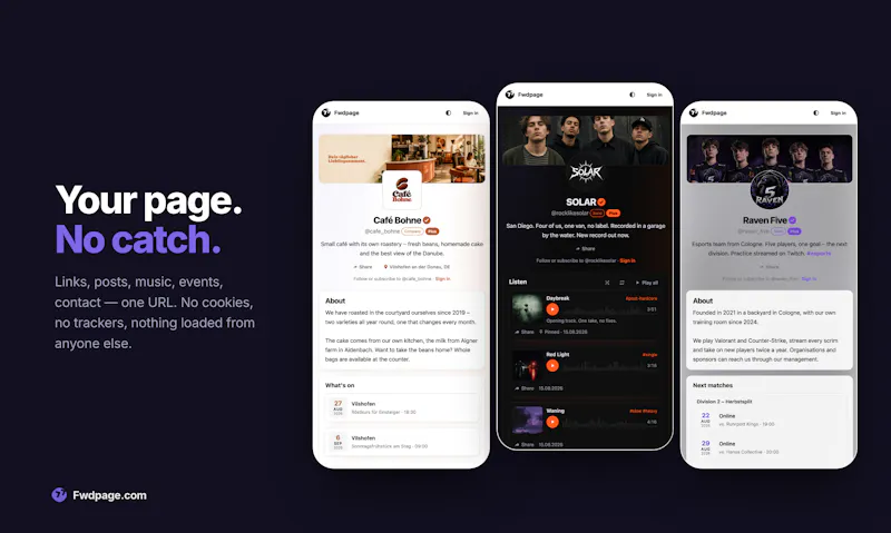 Fwdpage screenshot 1
