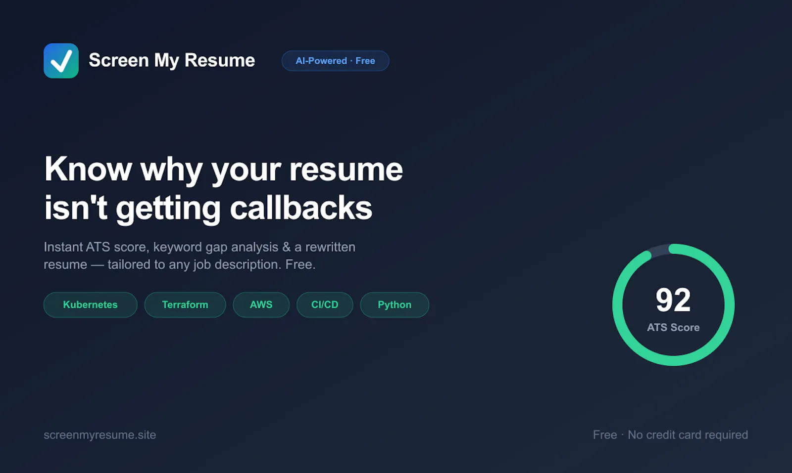 Screen My Resume screenshot 1